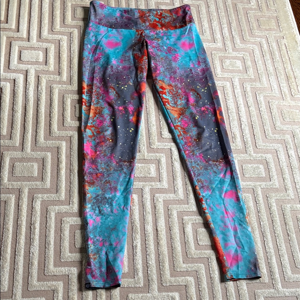 Galaxy print, yoga leggings